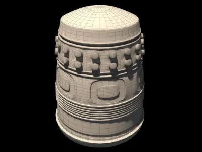 Japanese Chinese bell 3D model