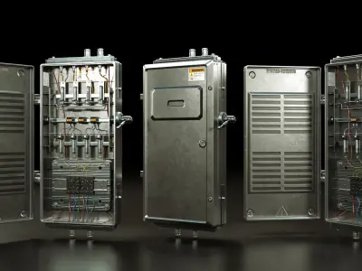 Electrical Boxes and Panels Pack 3D model