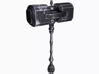 Battle hammer 3D model purchase