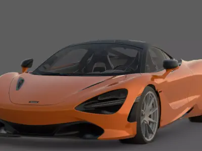 2017 McLaren 720S 3D Model  Supercar Revolution 3D model