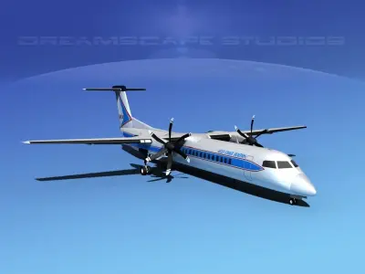 Dehaviland DHC-8 400 Gulf Coast 3D model