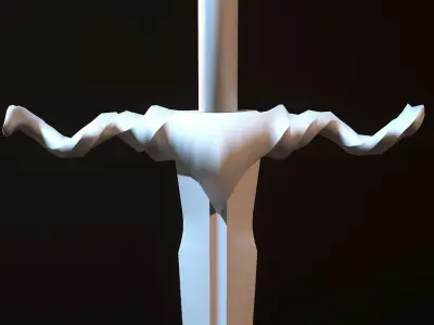HIE Game Ready Sword D180227 Low-poly 3D model