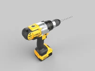Dewalt Drill 3D model buy