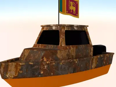Sri Lanka Fishing Boat 3D model