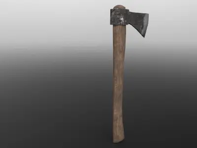 Forest Axe GR-LowPoly Low-poly 3D model