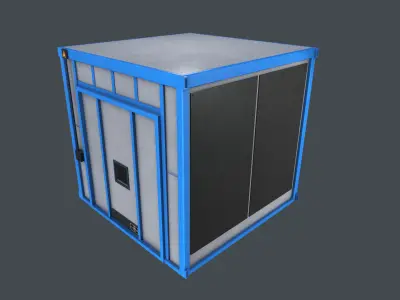 Industrial Oven Game Ready Low-poly 3D model