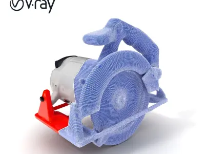 Circular Saw Model Pack for Construction and DIY Projects Low-poly 3D model