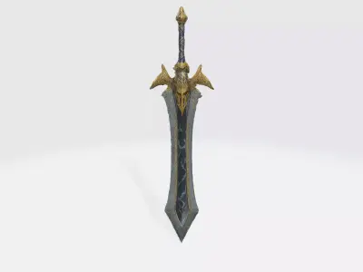 A medieval-style sword 3D model