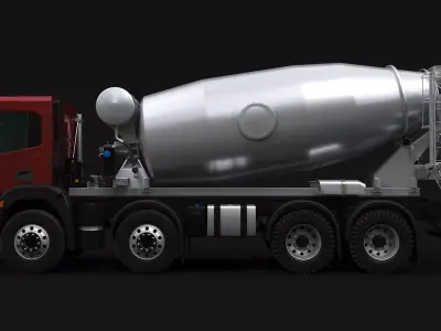 Iveco Stralis X-Way Concrete Mixer 3D model