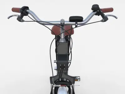 Electric City Bicycle Black 3D model