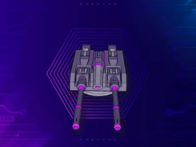 Laser Turret X2 3D model