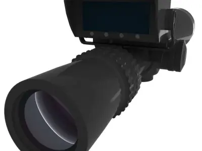 Reflectoscope 3D rifle scope 3D model
