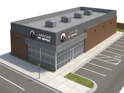 Retail-124 Retail Store A 3D model
