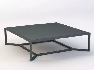 Bloc 4881 Low Coffee Table by Gloster 3D model