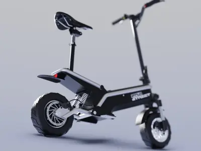 Electric scooter Prototype Ready 3D model