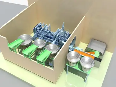 Industrial Equipment 37 - Automatic Assembly Line 3D model