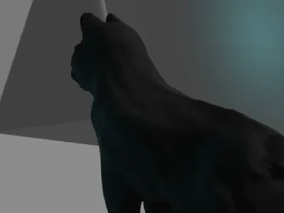 Dog 3D Model Free low-poly 3D model