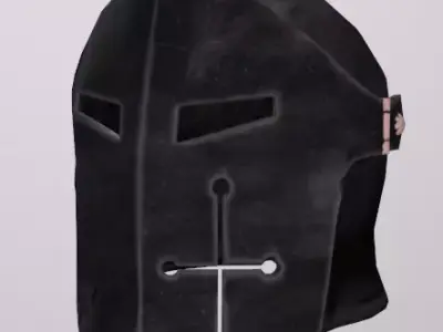 Paladin helmet Low-poly game ready Low-poly 3D model