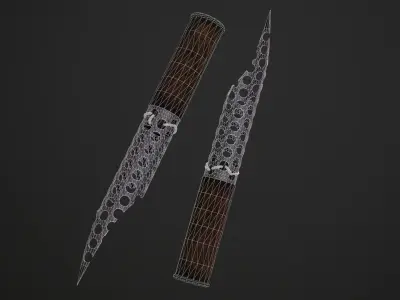 Knife from Fear The Walking Dead  Low-poly 3D model