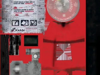 Low Poly Fire Extinguisher Low-poly 3D model purchase