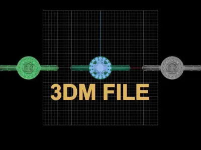 Round Diamond Halo V Pattern Gallery Engagement Ring 3D print model