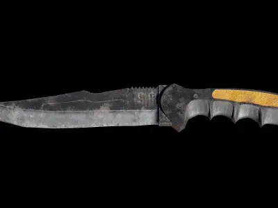 Knife Low Poly Low-poly 3D model purchase