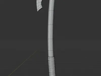 Viking Axe Low-poly 3D model 15