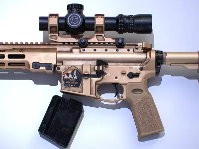 Recon Rifle 6mm Tactical Edition Low-poly 3D model