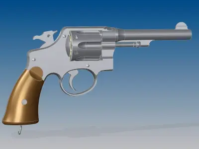 M1917 revolver 3D model purchase