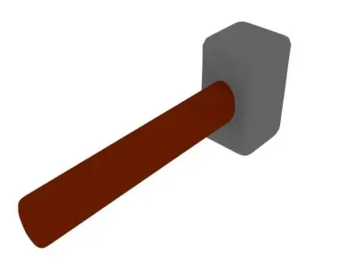 Hammer  Low-poly 3D model buy