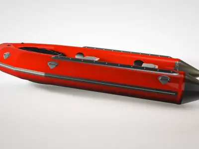 Inflatable Boat 3D model