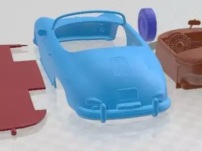 Porsche 356A Speedster 1955 Printable Car 3D print model