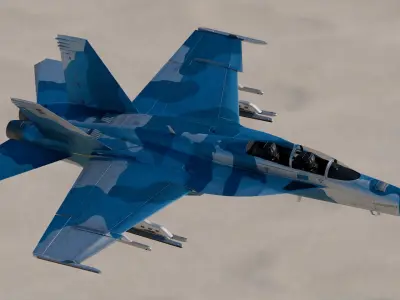 Boeing FA-18EF Super Hornet 3D model