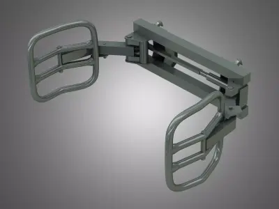 Wrapped Bale Handler - Front Loader  3D model