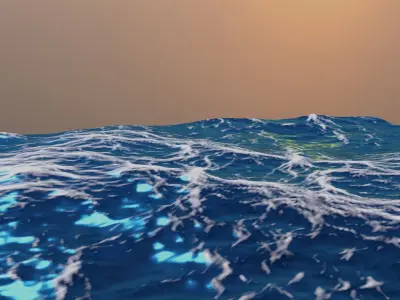 Ocean Free low-poly 3D model