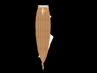 wood ship 3D model purchase