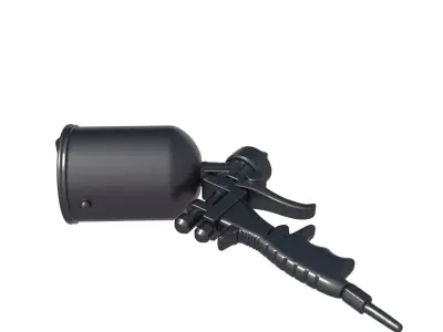 Pneumatic Tar - Sandblaster Gravity Feed Blaster - Paint spray 3D print model