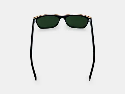 Fletcher Sunglasses in Black Matte Eclipse 3D model