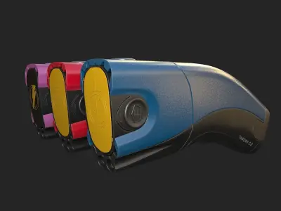 Pbr Taser -Subdivision Model 3D model