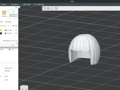 Custom3Dprint Minifigure Accessory - Minifigure Hair S2 - 097 3D print model