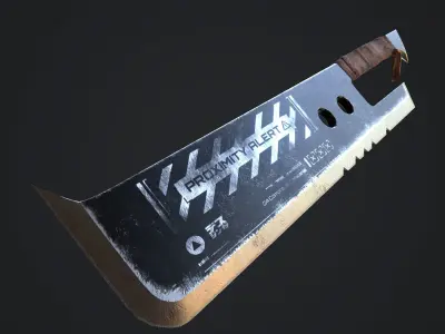 Greatsword 1 knife Low-poly 3D model
