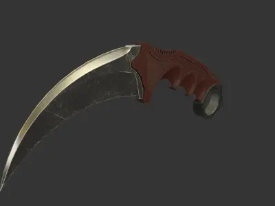 Karambit katana 3D model