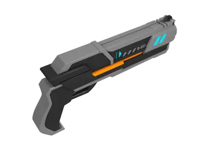 Sci Fi Gun 3D model shop