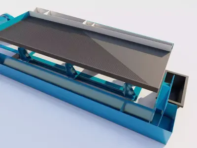 gold mining shaker table 3D Model 3D model