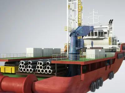 Offshore Supply Vessel 3D model