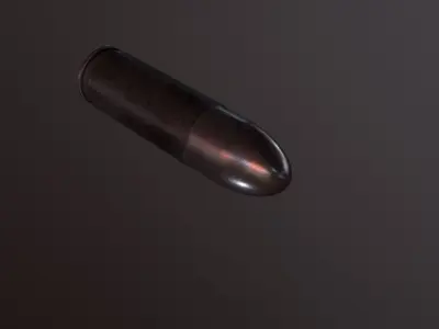 Super-realistic bullet 3D model