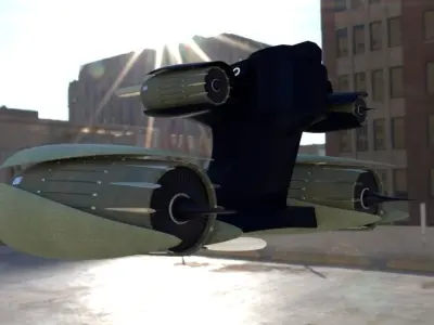 Scifi Tank 3D model