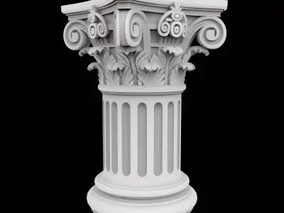 Mini Corinthian Pillar 3D Print Model 3D print model