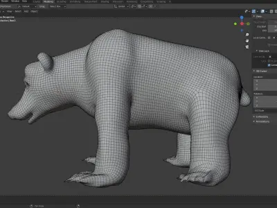 Bear With Textures 3D model