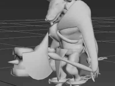 Minotaur bull 3D print model